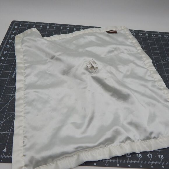 Blankets and Beyond White Blue Dog Lovey Baby Satin Trim Minky Dots Security - Picture 7 of 8